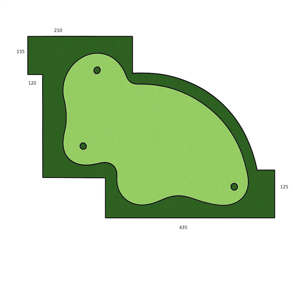 design pembuatan lapangan mini golf