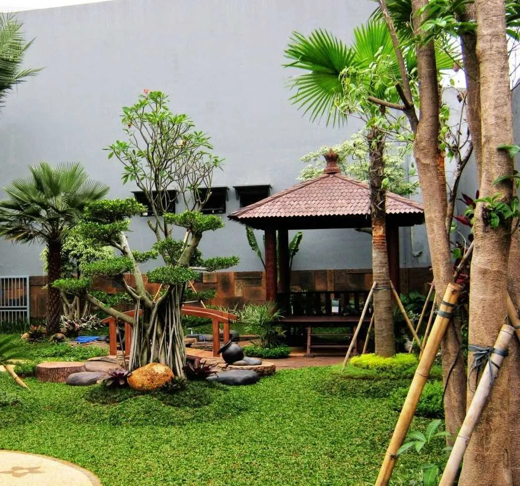 taman kering, taman minimalis, taman fungsional